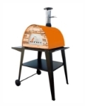 Picture of Horno de Leña MAXIMUS ARENA Naranja con Soporte ATLAS Negro